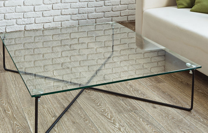 Glass table tops